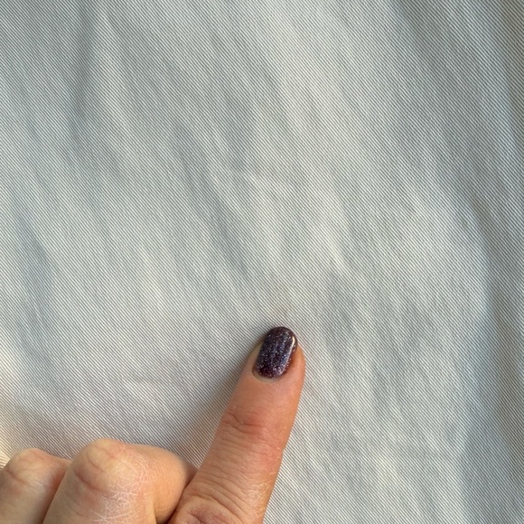 Vince Women’s High Waisted Ivory Cotton blend Pants 7/8  size 31 - Picture 9 of 10